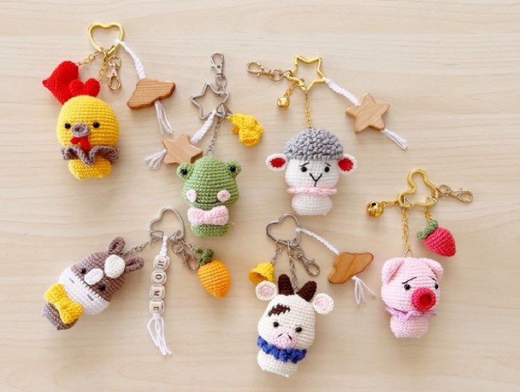 các móc khóa handmade