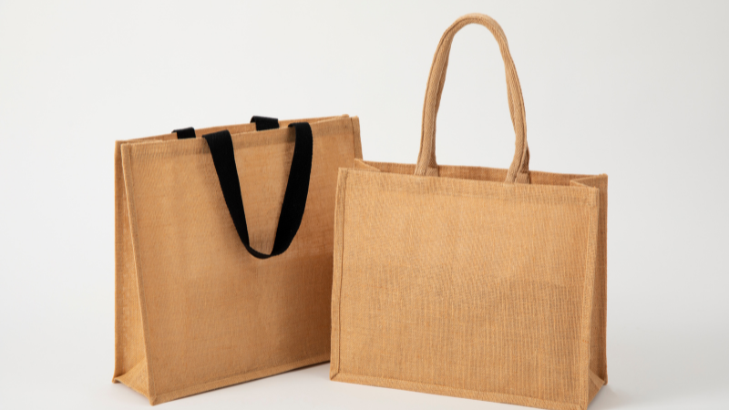 túi vải canvas màu nâu 