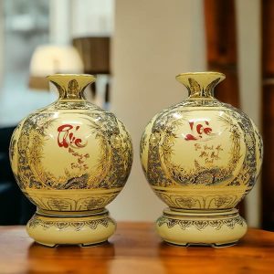 bình gốm sứ thu hút tài lộc 